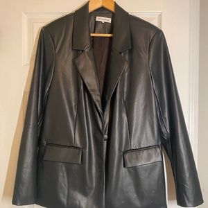WeWoreWhat Vegan Leather Blazer